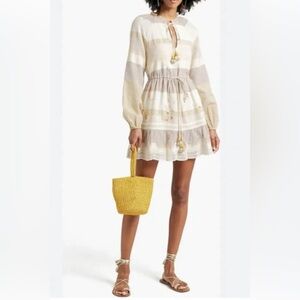 Hemant & Nandita mana striped mini dress